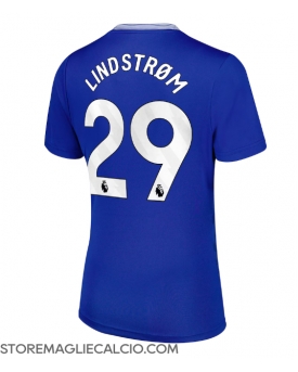 Everton Jesper Lindstrom #29 Maglia Gara Casa Repliche 2024-25 Donna
